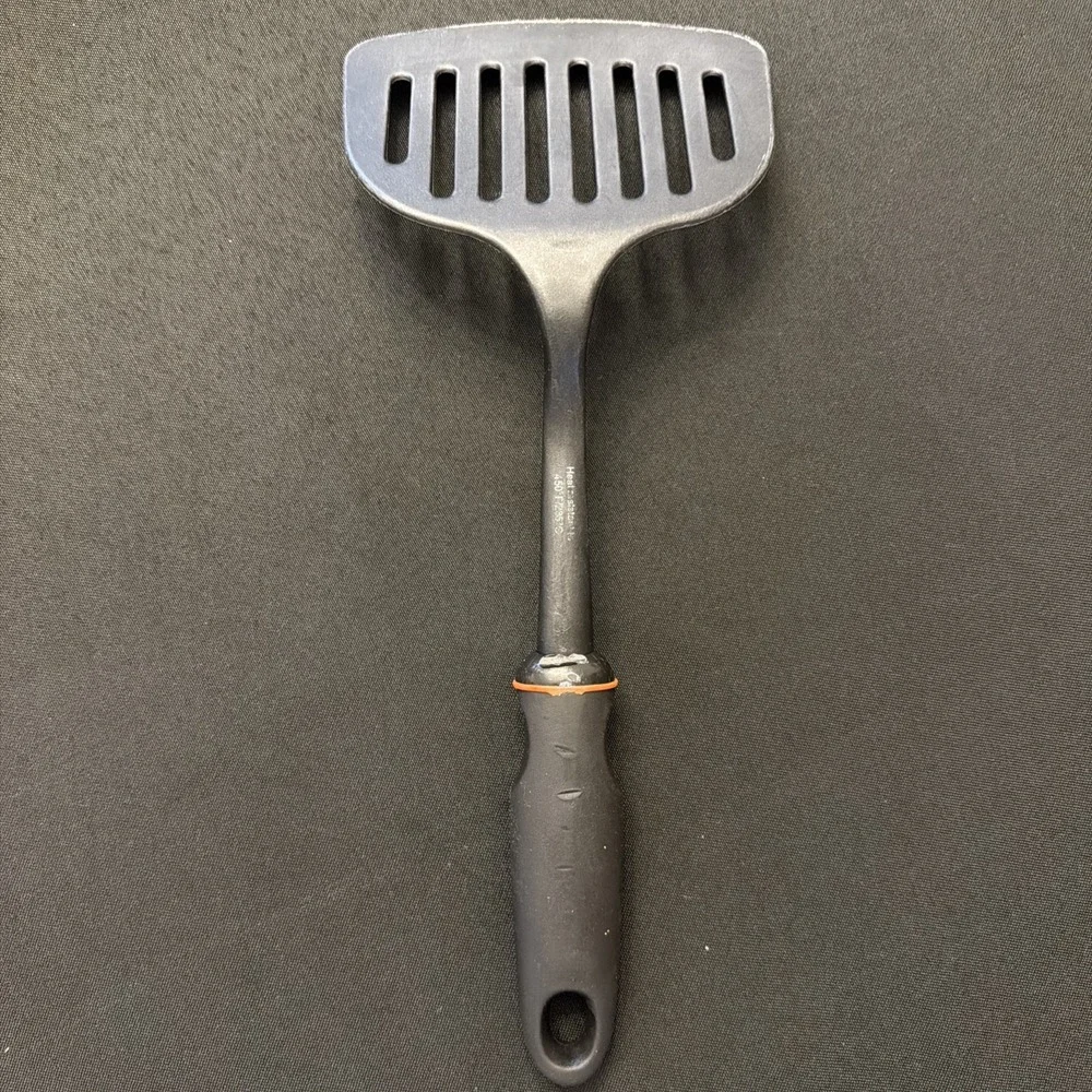 Norpro 1705 Grip-Ez Slotted Spatula Dishwasher Safe, Black 12 Inch